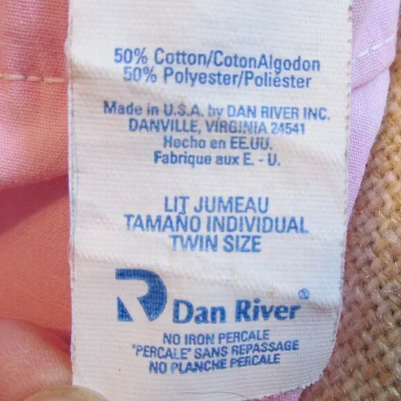 2000 Vintage Barbie Sweet Dreams Bedding TWIN size bedsheets - Picture 6 of 10